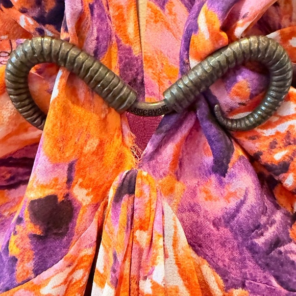 ROBERTO CAVALLI Just Cavalli Silk Floral Print Dress Size 44 (L) - Picture 14 of 14